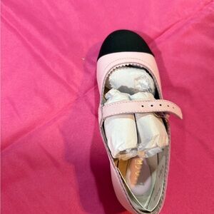 Kids Pink and Black Mary Jane Shoes